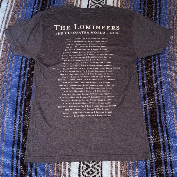 The Lumineers Cleopatra World Tour Tee Shirt - Picture 6 of 8